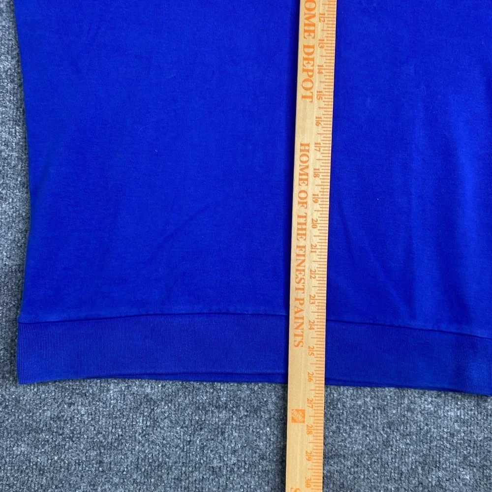 Lacoste Mens Quarter Zip Pullover Sweatshirt Blue Size 5 Large Crocodile Logo - Picture 8 of 9